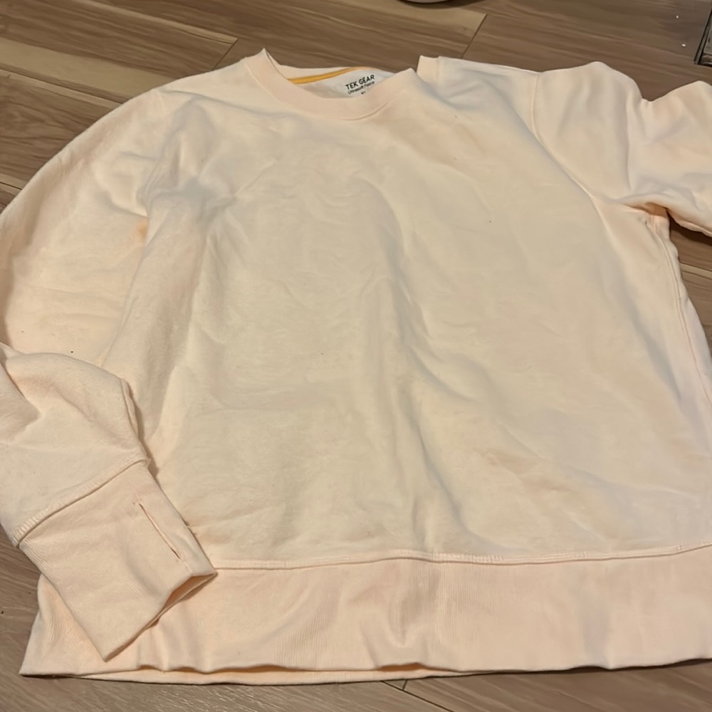 Size xl sweatshirt with built in thumb holes.